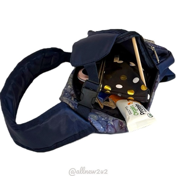 Butterfly Print Sling Mini Backpack Bag New - Picture 12 of 16